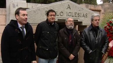 El PSOE respalda a UGT en el homenaje a Pablo Iglesias