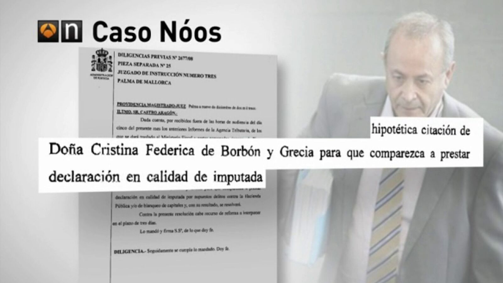 El juez pide a las partes que se pronuncien sobre la imputación de la infanta Cristina