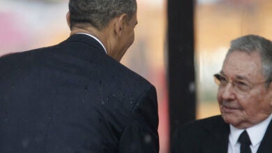 El encuentro entre Obama y Castro 