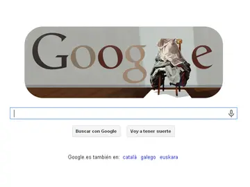 La obra de Tàpies, en el doodle de Google La obra de Tàpies, en el doodle de Google