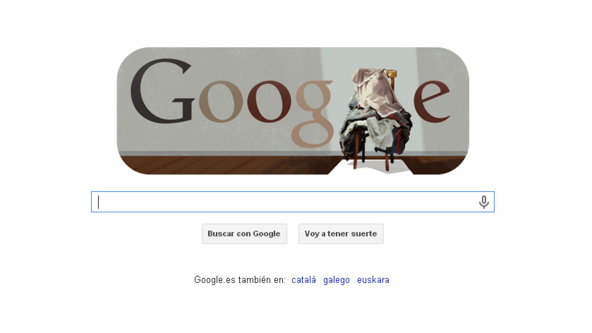 La obra de T&agrave;pies, en el doodle de Google