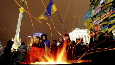 Manifestantes en Ucrania Manifestantes en Ucrania