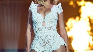 Beyoncé durante un concierto