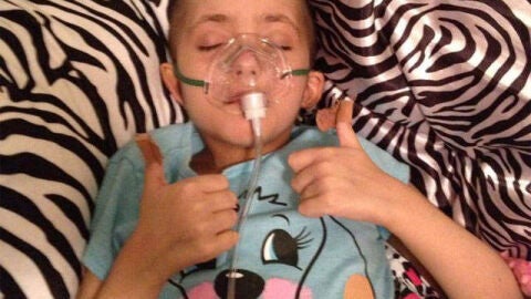 Laney Brown, enferma de leucemia