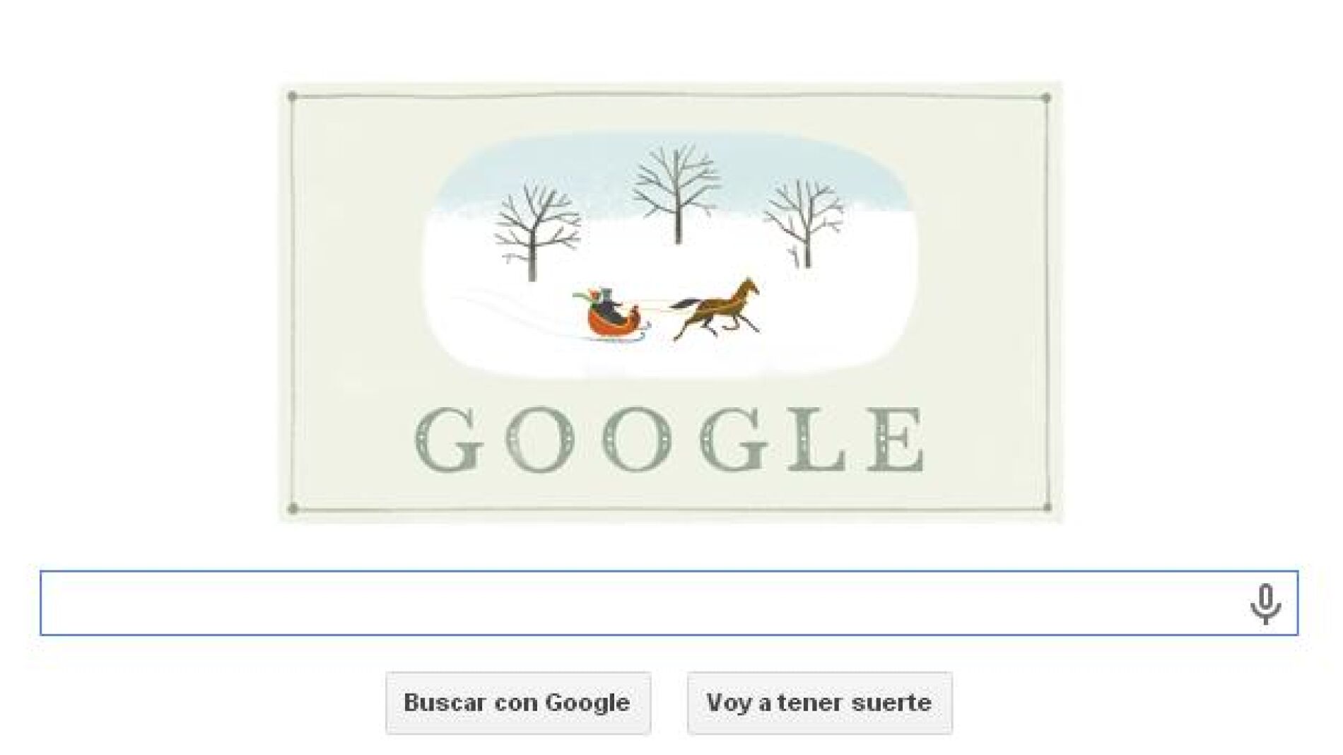 El doodle de Google felicita la Navidad