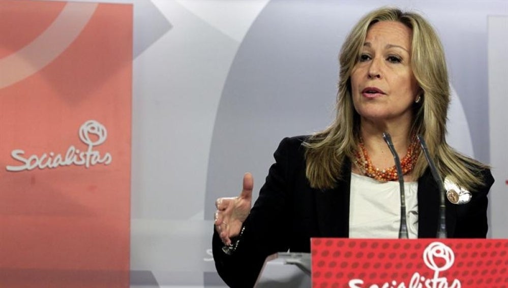La secretaria de Política Social del PSOE, Trinidad Jiménez