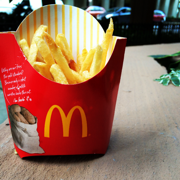 Imagen de uno de los productos a la venta en McDonalds Imagen de uno de los productos a la venta en McDonalds
