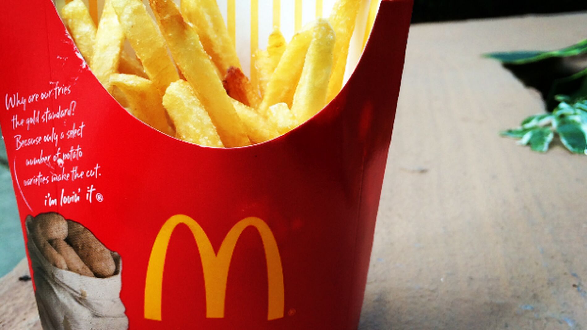 Imagen de uno de los productos a la venta en McDonalds