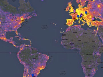 El mapa del mundo de Panoramio