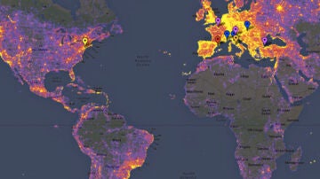 El mapa del mundo de Panoramio