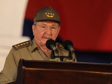 Raúl Castro en los actos de la revolución