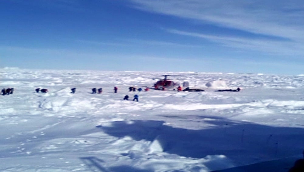 Rescate en la Antártida