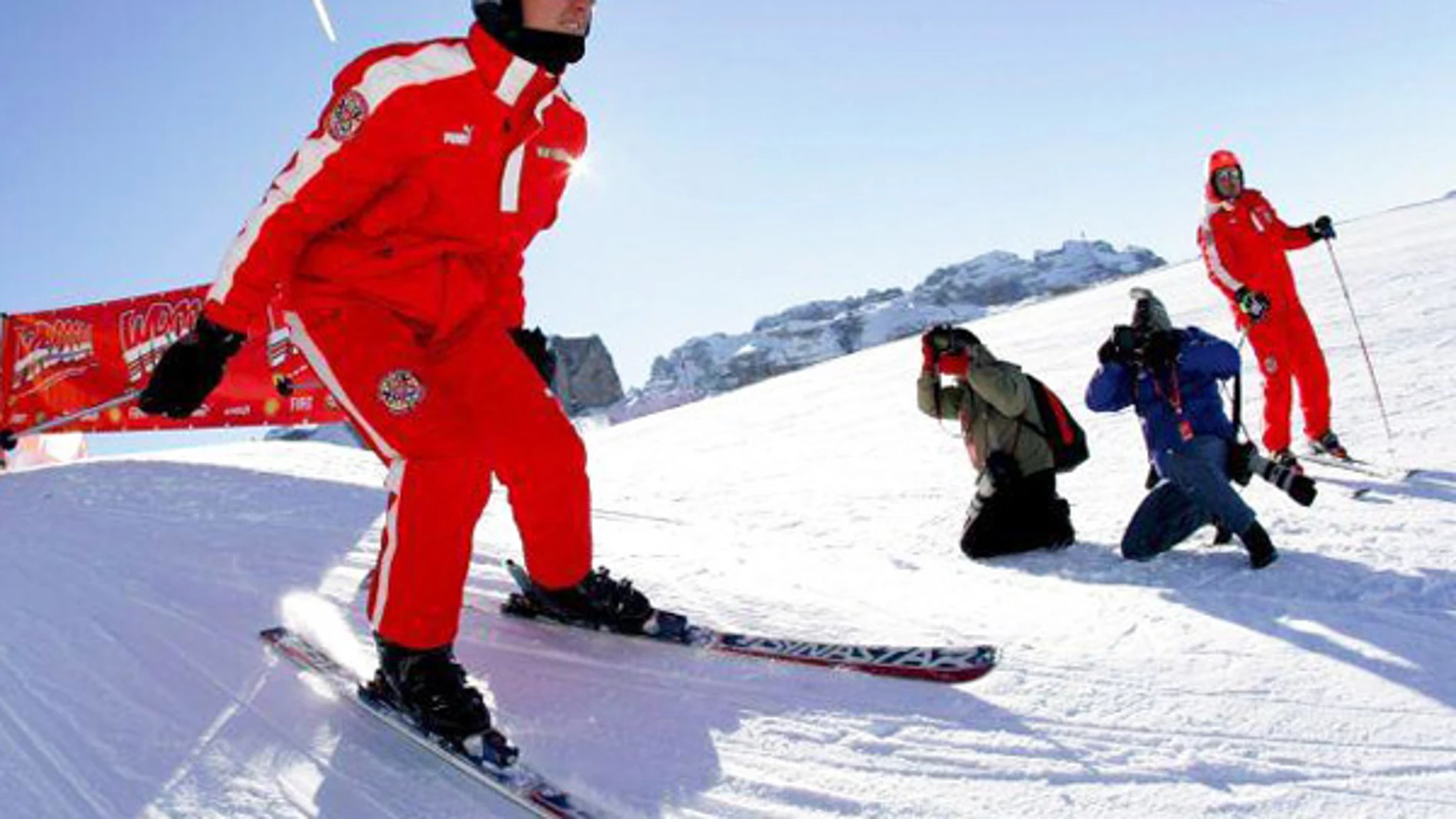 Michael Schumacher esquiando en una imagen de archivo