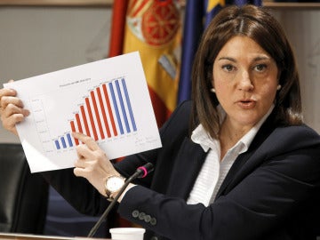 Soraya Rodríguez en rueda de prensa