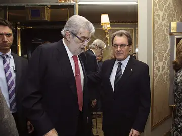 José Manuel Lara y Artur Mas en el día del Premio Nadal José Manuel Lara y Artur Mas en el día del Premio Nadal