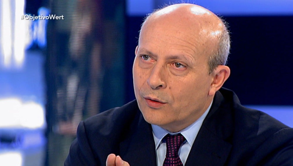 El ministro de Educación José Ignacio Wert en ‘El Objetivo’