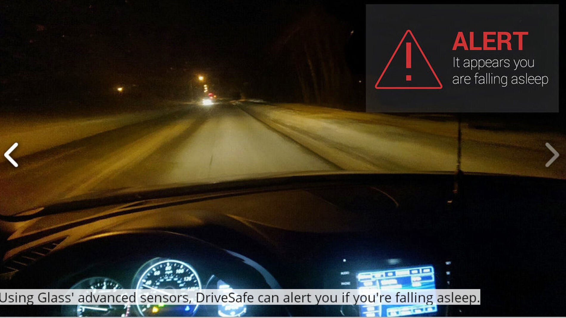  La aplicaci&oacute;n utiliza sensores para detectar si el usuario est&aacute; qued&aacute;ndose dormido.