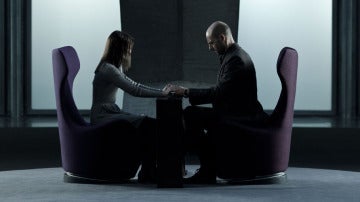 Mark Strong y Taissa Farmiga en 'Mindscape'