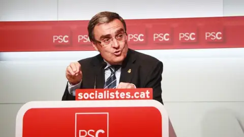 Ángel Ros, alcalde de Lleida, en un acto del PSC. Ángel Ros, alcalde de Lleida, en un acto del PSC.