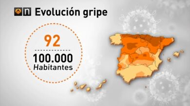 El contagio de la gripe se intensifica en España