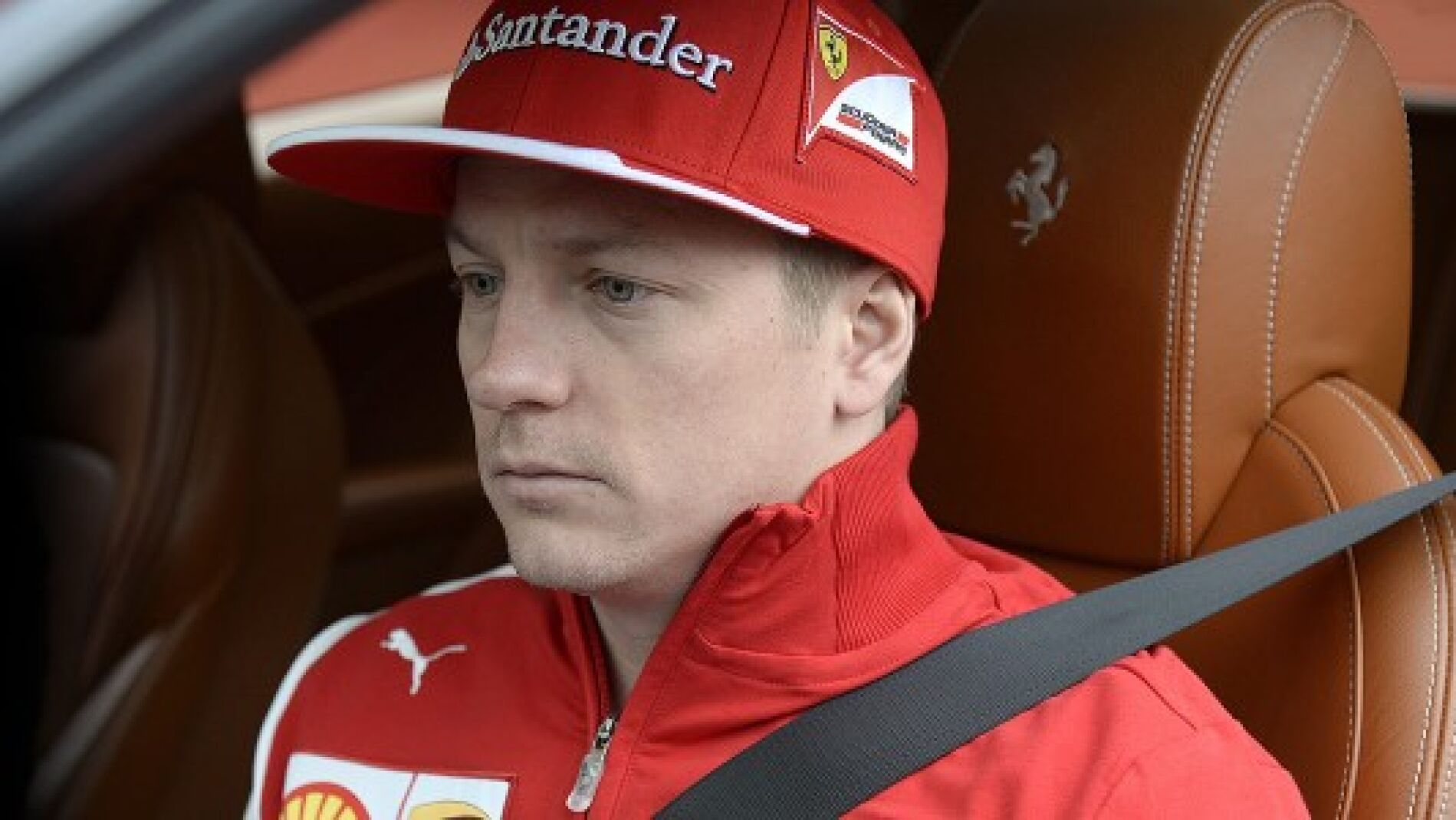 Kimi Raikkonen a bordo de un Ferrari