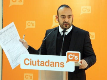 El diputado de Ciutadans Jordi Cañas en un acto del partido.