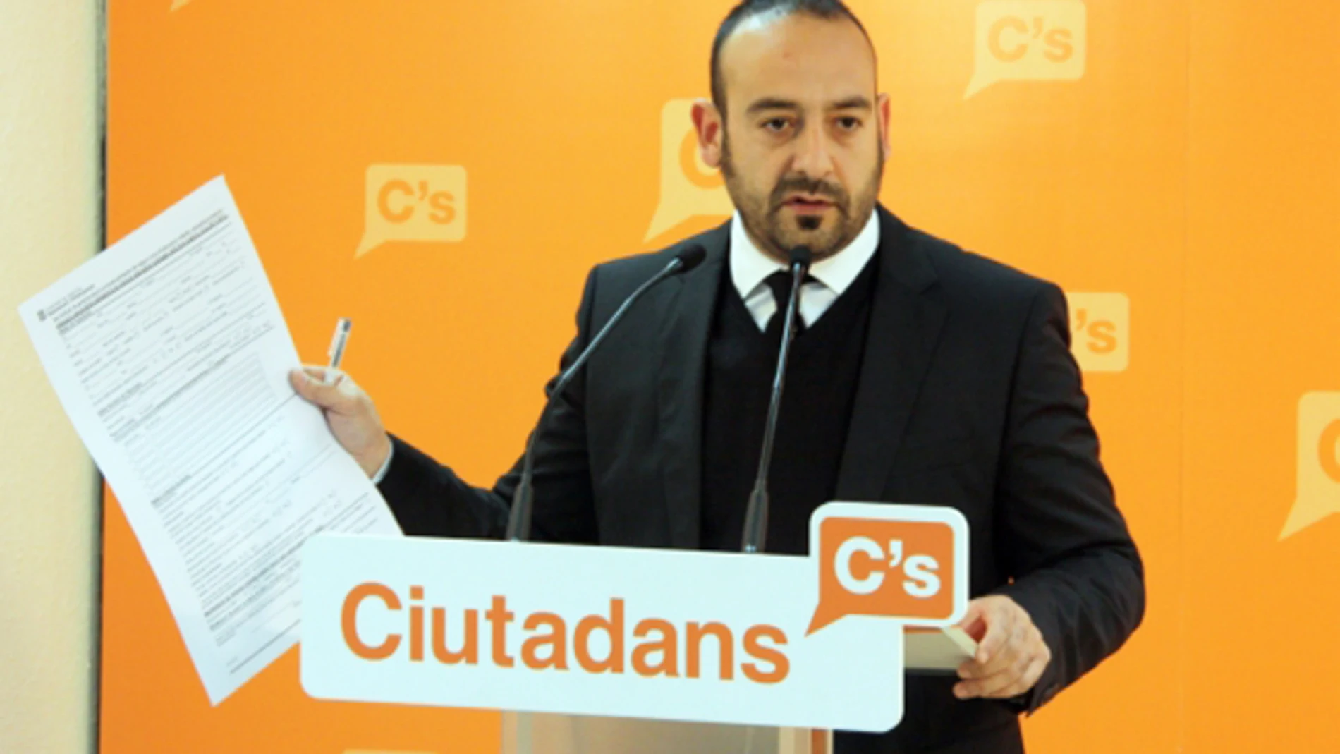 El diputado de Ciutadans Jordi Cañas en un acto del partido. El diputado de Ciutadans Jordi Cañas en un acto del partido.