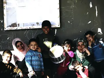 Campamento de refugiados sirio Campamento de refugiados sirio