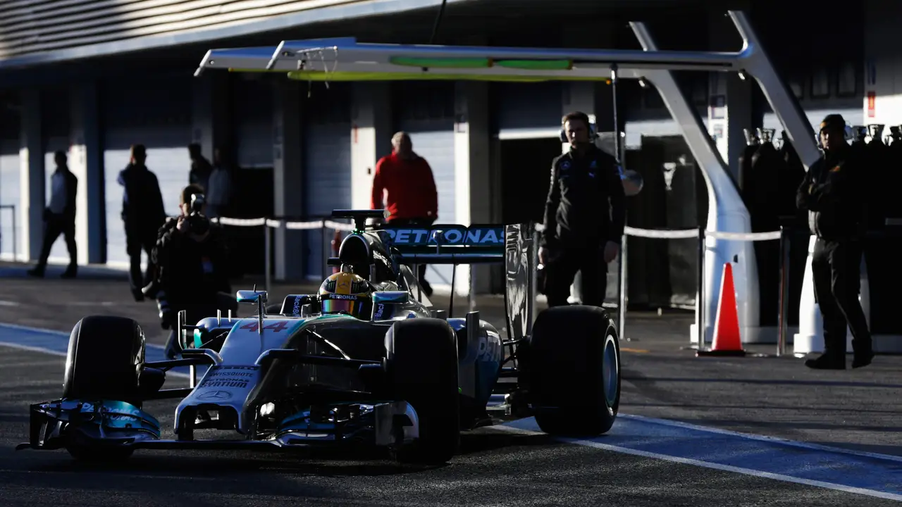 El nuevo W05 de Mercedes