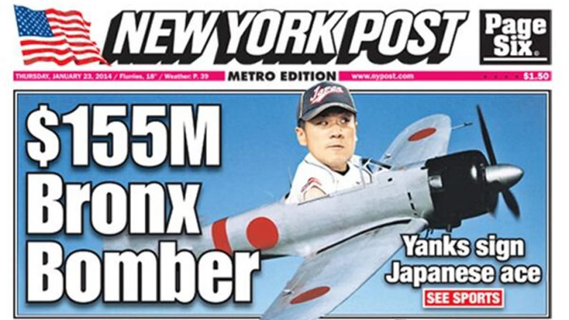 Portada retirada del 'New York Post' Portada retirada del 'New York Post'
