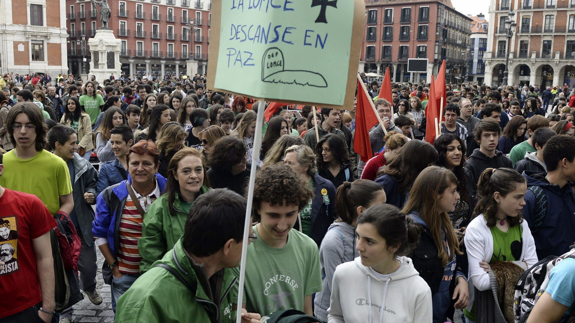 Manifestaci&oacute;n contra la Lomce en 2015
