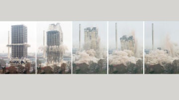 Voladura de un edificio en Fráncfort