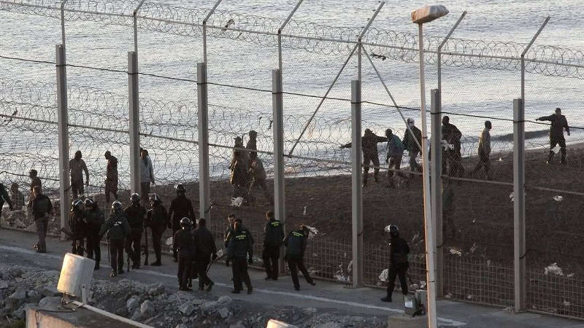 Vista general del lugar donde murieron los 15 inmigrantes Vista general del lugar donde murieron los 15 inmigrantes