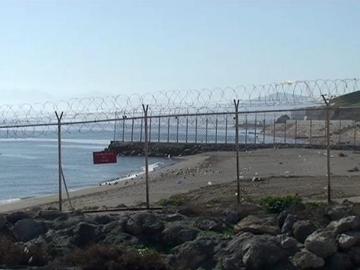 Frontera entre Ceuta y Marruecos