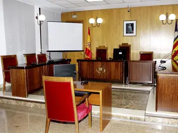 Vista de la sala F del Juzgado de Instrucción número 3 de Palma Vista de la sala F del Juzgado de Instrucción número 3 de Palma