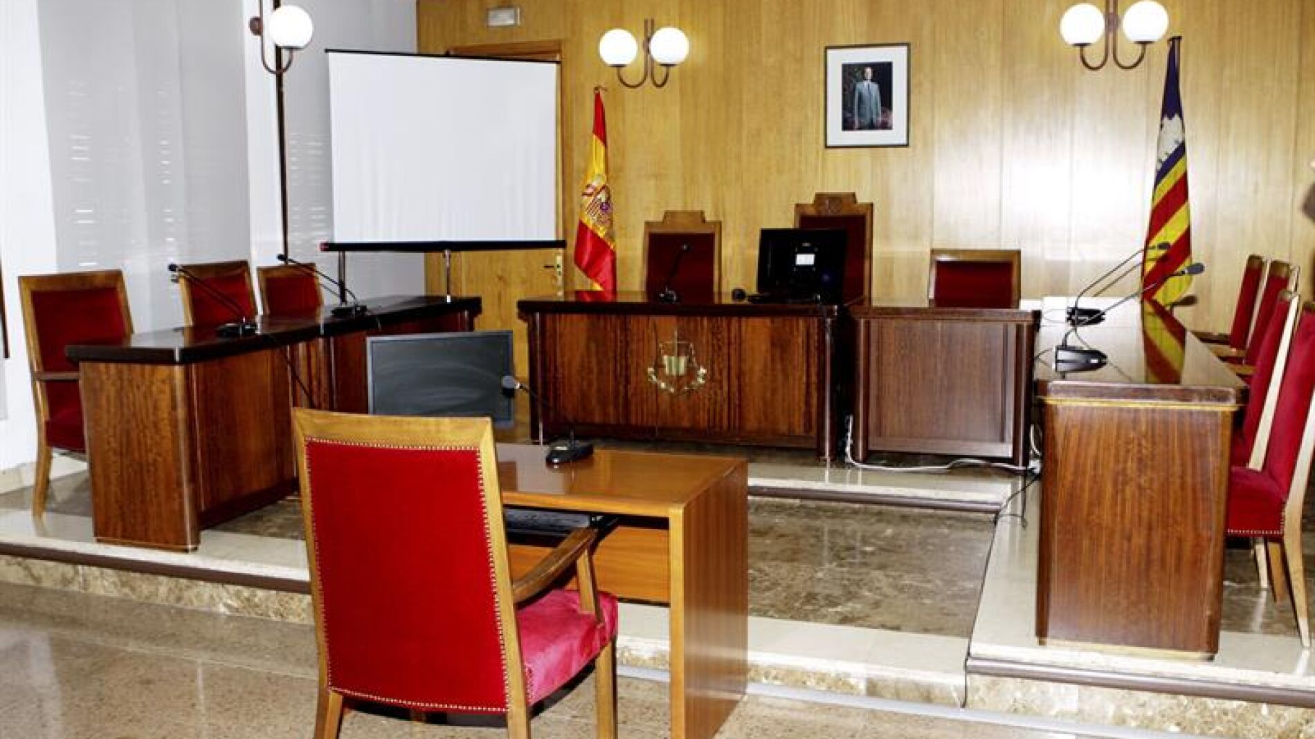 Vista de la sala F del Juzgado de Instrucci&oacute;n n&uacute;mero 3 de Palma
