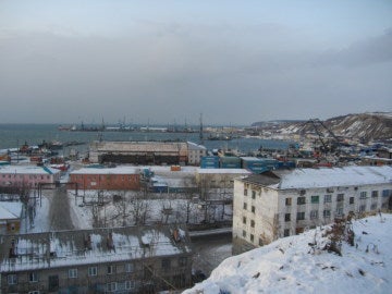 Puerto de Korsakov en la isla de Sajalín Puerto de Korsakov en la isla de Sajalín