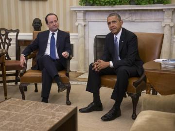 Obama y Hollande en el Despacho Oval