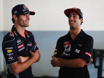 Mark Webber y Daniel Ricciardo