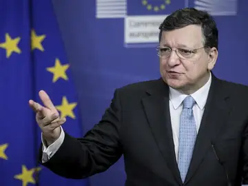 Barroso en la rueda de prensa en la sede de la Comisión Europea CE en Bruselas Barroso en la rueda de prensa en la sede de la Comisión Europea CE en Bruselas
