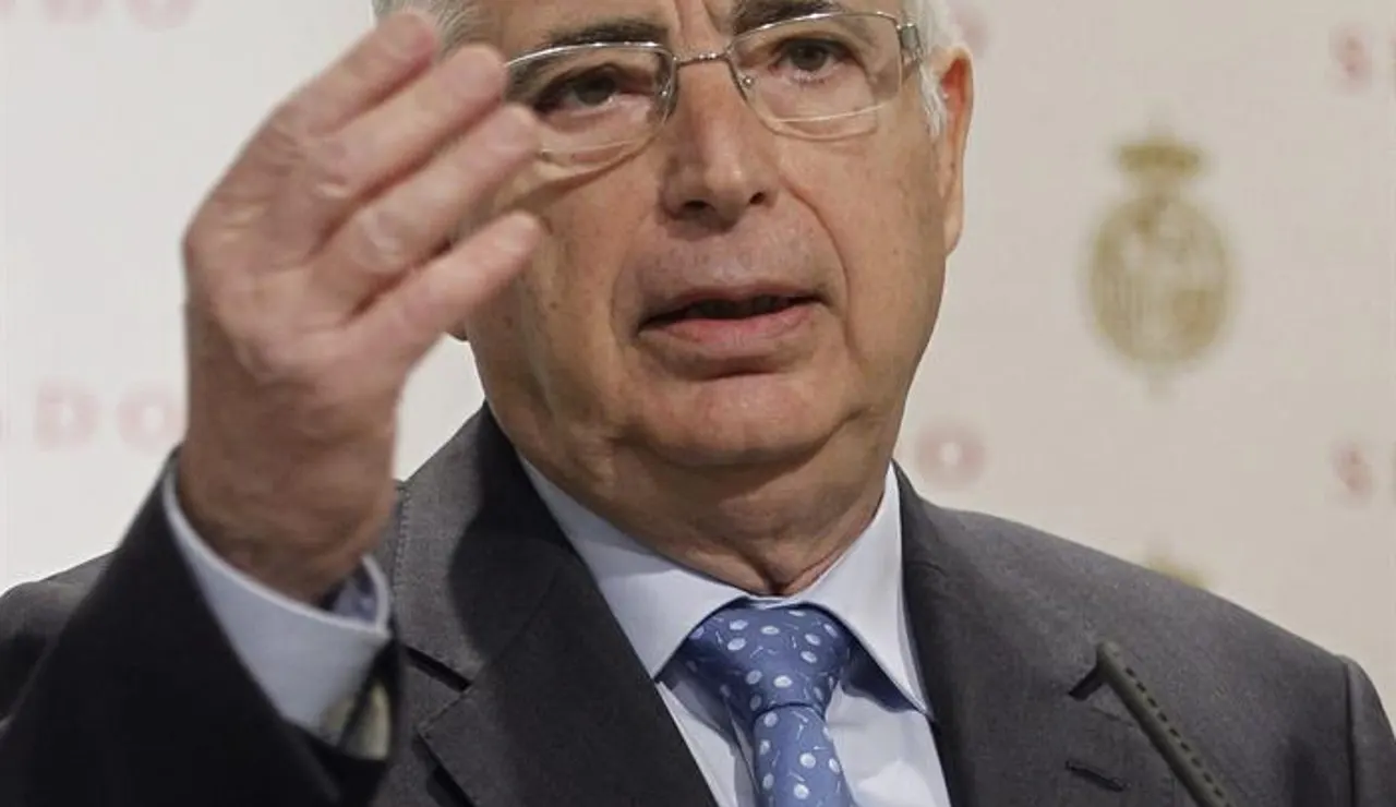  El presidente de Melilla, Juan José Imbroda, durante su comparecencia en el Senado