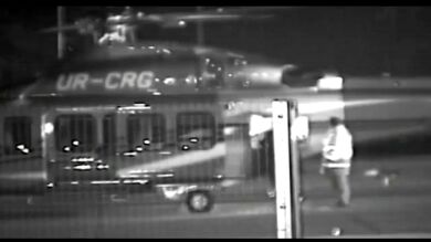 Una cámara muestra una supuesta huida de Yanukovich en helicóptero de Ucrania