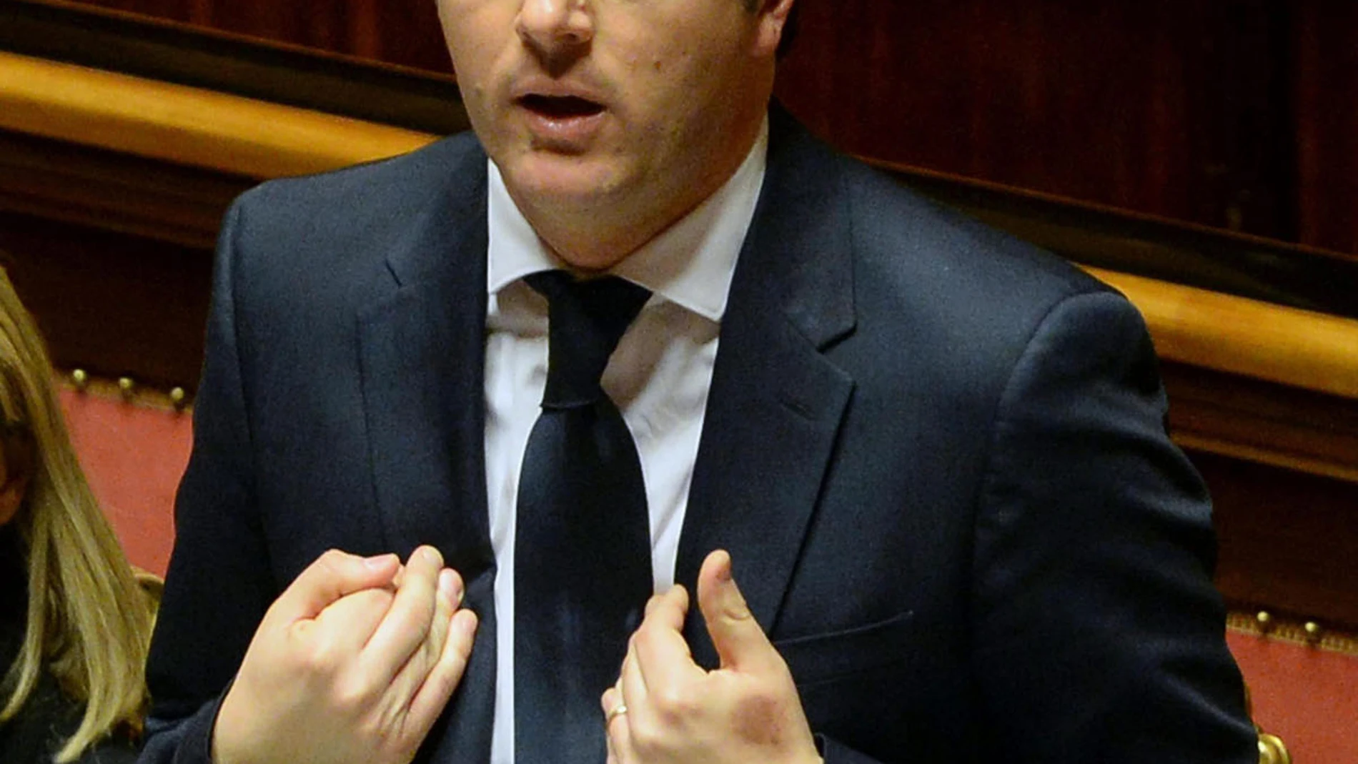 Matteo Renzi en el Parlamento Matteo Renzi en el Parlamento