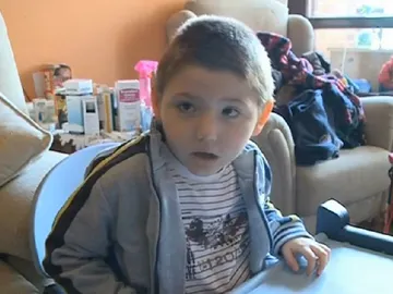 El pequeño Gaizka de tres años El pequeño Gaizka de tres años
