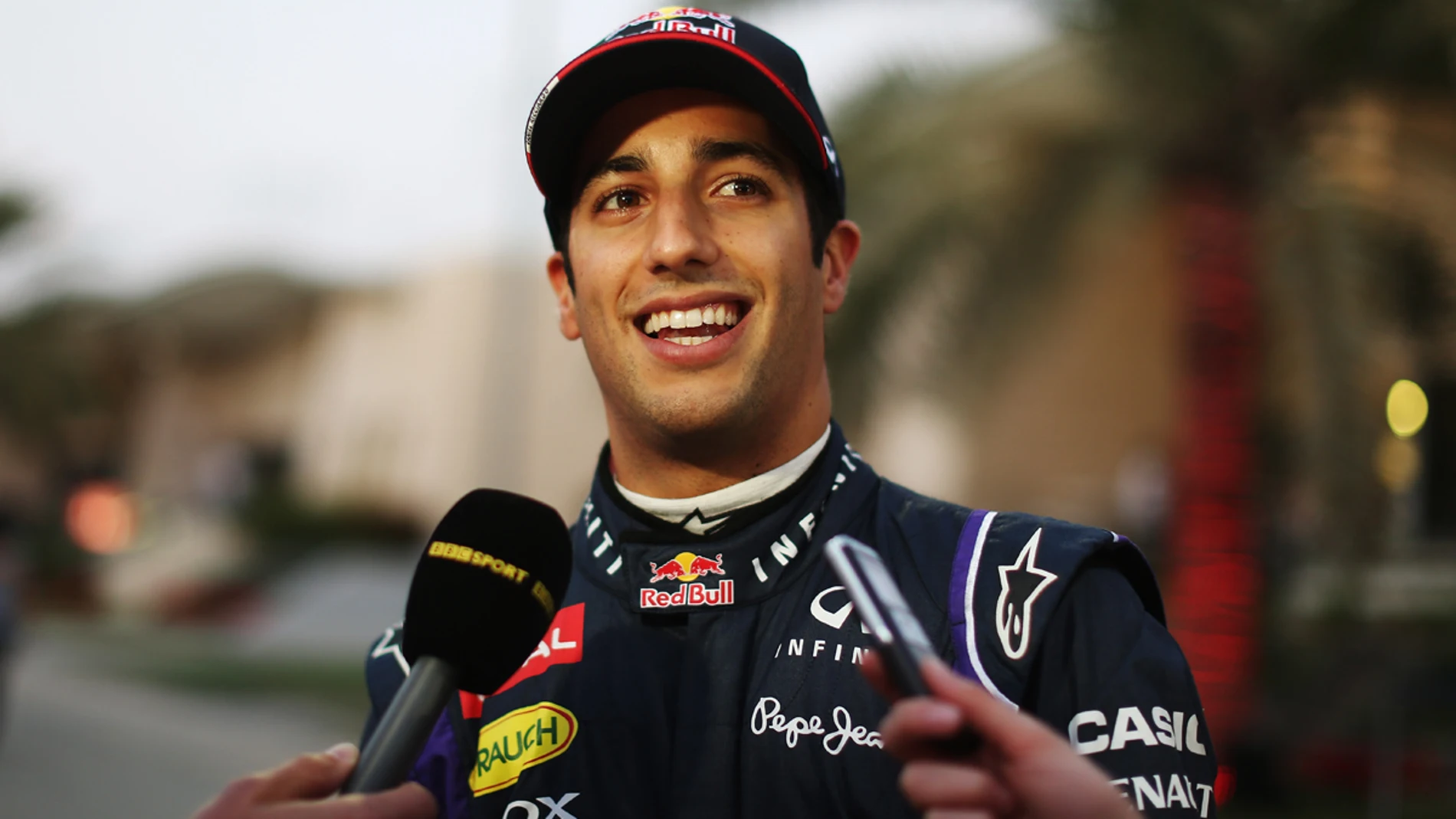 Daniel Ricciardo, en el trazado de Baréin