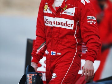 Kimi Raikkonen, en los test de Baréin