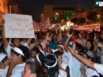 Manifestación por la liberación de 'El Chapo'