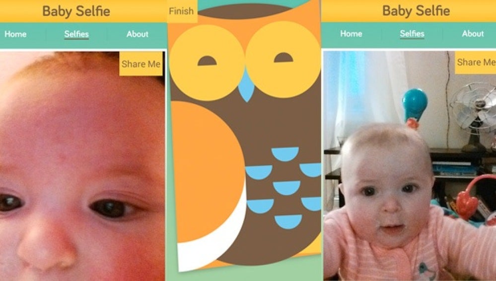 Bebés haciendo 'selfies'