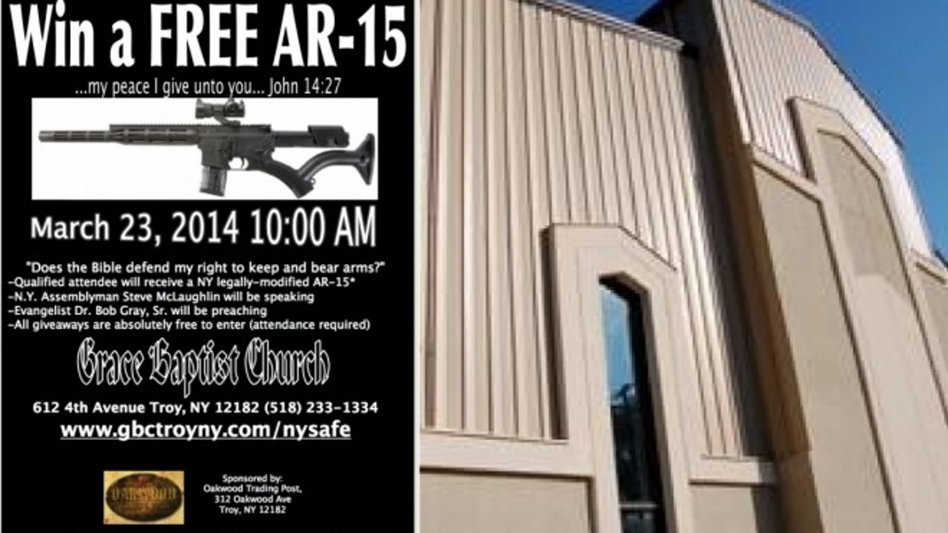 Sorteo de un rifle en una iglesia Sorteo de un rifle en una iglesia