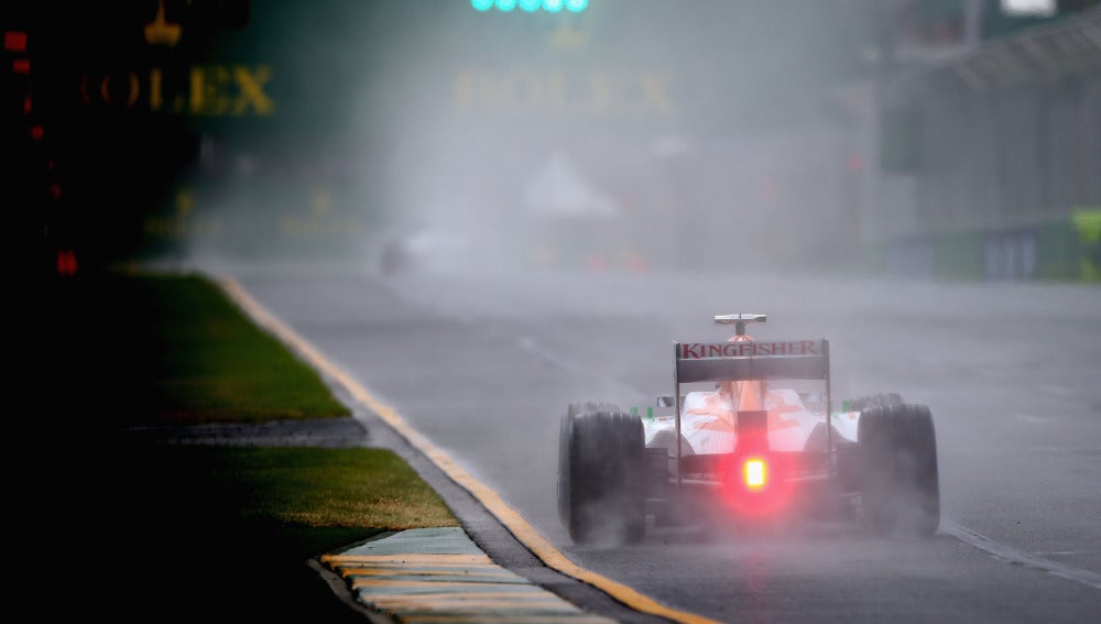 Lluvia en el GP de Australia de 2013